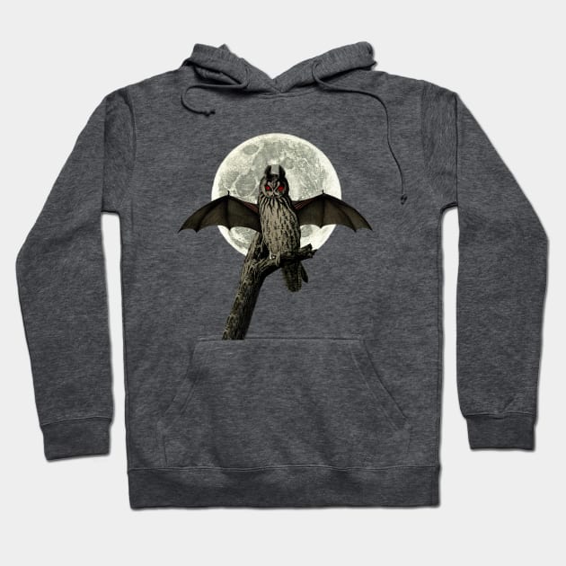 Mothman Creepture Hoodie by Black Rabbit Curiosities 